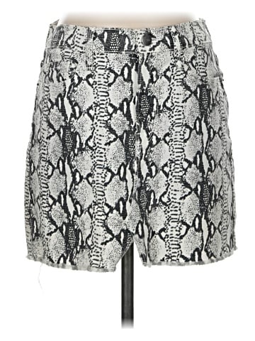 FRAME Denim Faux Leather Skirt (view 1)