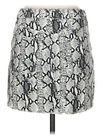 FRAME Denim Faux Leather Skirt (view 2)