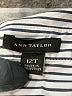 Ann Taylor Stripes Blue Silver Long Sleeve Button-Down Shirt Size 12 (tall) - photo 7