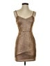 Lulus Metallic Brown Cocktail Dress Size S - photo 1