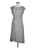 Max Studio Stripes Gray Casual Dress Size L - photo 1