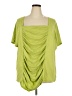 Denim 24/7 Green Short Sleeve Blouse Size 3X - photo 1