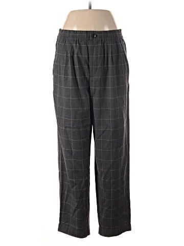 Madewell Plaid Flannel Track Trousers (view 1)