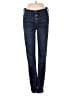 Madewell 100% Cotton Solid Blue Tall 9" Mid-Rise Skinny Jeans in Hayes Wash: Button-Front Edition Size 25 waist (tall) - photo 1