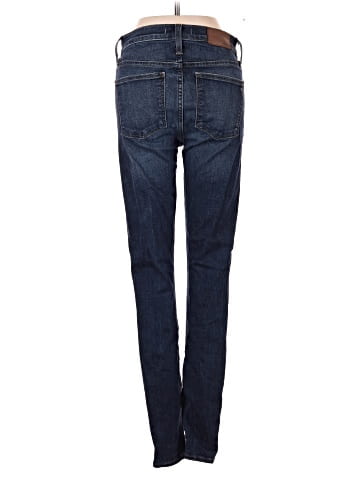 Madewell Tall 9" Mid-Rise Skinny Jeans in Hayes Wash: Button-Front Edition (view 2)
