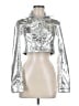 Forever 21 100% Polyester Metallic Silver Jacket Size M - photo 1