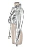 Forever 21 100% Polyester Metallic Silver Jacket Size M - photo 5