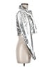 Forever 21 100% Polyester Metallic Silver Jacket Size M - photo 4