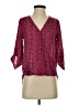 West Kei 100% Polyester Burgundy 3/4 Sleeve Blouse Size XS - photo 1