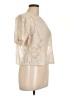 Express Ivory Short Sleeve Blouse Size L - photo 4