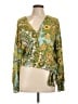 Tiny 100% Viscose Rayon Green Long Sleeve Blouse Size L - photo 1