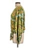 Tiny 100% Viscose Rayon Green Long Sleeve Blouse Size L - photo 5