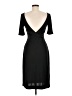 Boston Proper 100% Polyester Solid Black Cocktail Dress Size 6 - photo 2