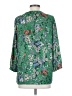 dalia 100% Polyester Green 3/4 Sleeve Blouse Size S - photo 2