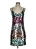 Express 100% Polyester Stars Silver Cocktail Dress Size XS - photo 1