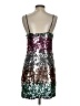 Express 100% Polyester Stars Silver Cocktail Dress Size XS - photo 2
