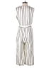En Creme 100% Rayon Stripes Ivory Jumpsuit Size M - photo 2