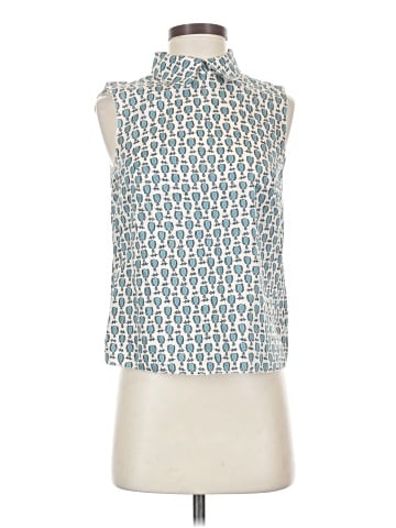 Jil Sander Navy Sleeveless Blouse (view 1)