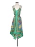 Atmosphere 100% Polyester Paisley Green Cocktail Dress Size 10 - photo 1