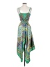 Atmosphere 100% Polyester Paisley Green Cocktail Dress Size 10 - photo 2