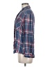Express Plaid Blue Long Sleeve Button-Down Shirt Size M - photo 5