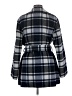 Theory Plaid Blue Wool Coat Size M - photo 2