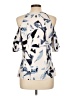 Alfani Ivory Short Sleeve Blouse Size 10 Petite - photo 2