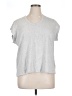 Express 100% Cotton Silver Short Sleeve Top Size XL - photo 1