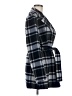 Theory Plaid Blue Wool Coat Size M - photo 4