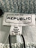 For The Republic 100% Lyocell Chevron-herringbone White Blue Casual Pants Size S - photo 4