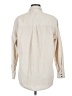 Roxy 100% Cotton Solid Ivory 3/4 Sleeve Button-Down Shirt Size M - photo 2