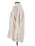Roxy 100% Cotton Solid Ivory 3/4 Sleeve Button-Down Shirt Size M - photo 5