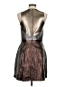 Wai Ming Metallic Brown Cocktail Dress Size 6 - photo 2