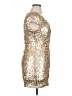 Xscape 100% Polyester Metallic Gold Cocktail Dress Size 14 - photo 4