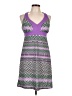 Gerry Chevron-herringbone Purple Cocktail Dress Size L - photo 1
