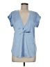 Express Blue Short Sleeve Blouse Size M - photo 1