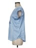 Express Blue Short Sleeve Blouse Size M - photo 5