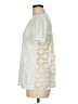 D. Exterior 100% Cotton Ivory Short Sleeve Top Size M - photo 5