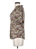 Odille Floral Gray Short Sleeve Blouse Size 4 - photo 5