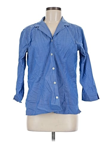 Eddie Bauer 3/4 Sleeve Button-Down Shirt (view 1)