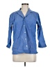 Eddie Bauer Blue 3/4 Sleeve Button-Down Shirt Size M (tall) - photo 1