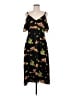 A.L.C. Floral Black Casual Dress Size 8 - photo 1