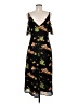 A.L.C. Floral Black Casual Dress Size 8 - photo 2