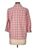 NY Collection Plaid Pink 3/4 Sleeve Blouse Size L (petite) - photo 2