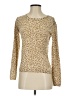 J. McLaughlin Animal Print Gold Pullover Sweater Size XS - photo 1