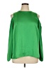 MICHAEL Michael Kors Green Long Sleeve Blouse Size XL - photo 1