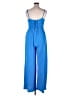 Hudson Gray Solid Blue Jumpsuit Size XL - photo 2