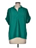 Maison d' Amelie 100% Polyester Green Short Sleeve Blouse Size M - photo 1