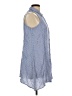 Cupio 100% Viscose Blue Sleeveless Button-Down Shirt Size L - photo 4