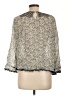 Love Sam 100% Viscose Silver Long Sleeve Blouse Size L - photo 2